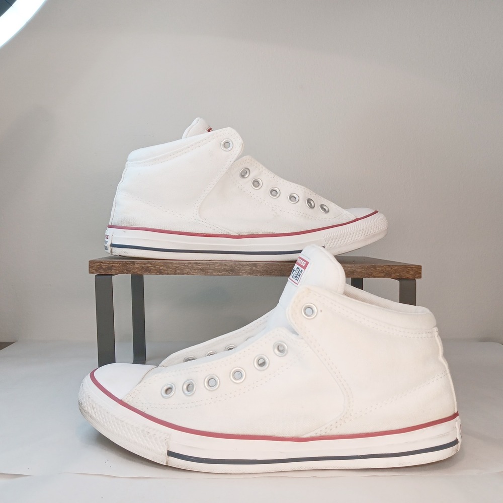 Converse All Star Madison Mens 9 Womens 11 White Good Mid Top Sneakers A01688F